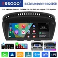 Android 14 8+256G Autoradio für BMW E60 E61 E90 E91 CCC CarPlay GPS Navi BT WiFi