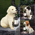Solarleuchte Solarlampe LED Hund Tier Figur Skulptur Gartenlampe Außenleuchte