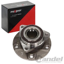 MAXGEAR RADNABE mit ABS-RING mit RADLAGER VORNE HINTEN passend für AUDI A3 SEAT 