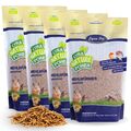 4 x 1 kg Mehlwürmer getrocknet Vogelfutter Fische Nager Reptilien Lyra Pet®