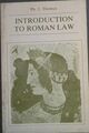 Thomas, Ph. J. .. Einführung in das römische Recht