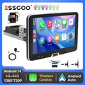 1 DIN 10" Android 14 Carplay Autoradio GPS NAVI RDS 4+64G Drehbarer Touchscreen