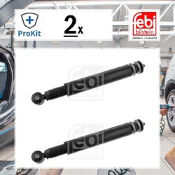 2x ORIGINAL® Febi Bilstein 20463 Stoßdämpfer Vorne passend für Man Tgl