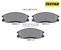 Bremsbelagsatz, Scheibenbremse TEXTAR 2356901 für Hyundai XG