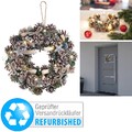 infactory Advents- und Weihnachtskranz mit LED-Beleuchtung, Versandrückläufer