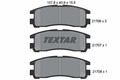 TEXTAR Bremsbelagsatz, Scheibenbremse 2170602 für CHRYSLER HYUNDAI MITSUBISHI