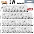 40x 3W LED Panel Einbaustrahler Deckenleuchte Einbau Leuchte Spot Set flach slim