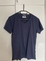 Tommy Jeans Unisex Tshirt Blau mit V-Ausschnitt Größe S