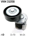 SKF VKM 31058 Riemenspanner, Keilrippenriemen für AUDI SEAT SKODA VW Riementrieb