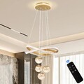 LED Pendelleuchte Dimmbar Hängelampe Wohnzimmer Küchenlampe Pendellampe 80W