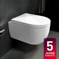 Spülrandlos Hänge Wand WC mit Softclose WC-Sitz Toilette Aqua Bagno Design 49cm