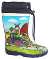 Beck Jungen Kinder Baby Regen Matsch Gummistiefel 21-38 div Motive 909 Bauernhof