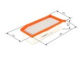 Luftfilter BOSCH F 026 400 343 Filtereinsatz für DACIA RENAULT DUSTER LOGAN CLIO