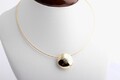 Brillant Diamant Anhänger 0,10ct mit Kette 750 18K Gelb Gold Länge 44cm *