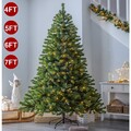 Weihnachtsbaum mit LED 150/180/210cm Tannenbaum Künstlicher Christbaum außen DE