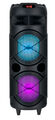 Mobiler DJ PA Party Bluetooth Lautsprecher LED Akku Box Karaoke Maschine 60W