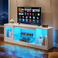 TV Schrank Lowboard Fernsehschrank Fernsehtisch mit RGB-LED-Leuchten Wohnzimmer