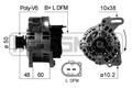 Lichtmaschine Generator Lima ERA 210671A für VW POLO 6N2 Variant 6V5 LUPO 1 6X1