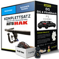 Für DS 4 Fließheck Typ NX Anhängerkupplung abnehmbar +eSatz 7pol uni. 15-18 NEU