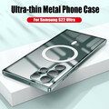 Transparent MagSafe Hülle für Samsung S25 S24 S23 Ultra Magnetische Hard Cover