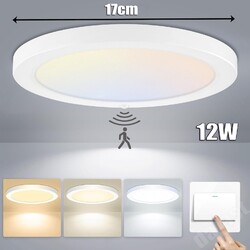 LED Deckenlampe mit Bewegungsmelder Sensor Deckenleuchte Flurlampe Wandleuchte