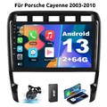 Autoradio CarPlay DAB+ Für Porsche Cayenne 1 9PA 2002-10 KAM Android 13 Navi 64G