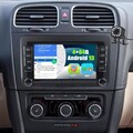 64G Carplay Autoradio Android 13 GPS Für VW Touran GOLF 5 6 Plus Passat + Camera
