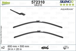 Wischblatt Scheibenwischer SILENCIO AQUABLADE SET VALEO 572310 für VOLVO S60 600