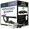 Für SKODA Superb Stufenheck II Typ 3T4 Anhängerkupplung starr +eSatz 13pol 08-15