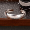 EDLES Armband 925 SILBER massiv Armkette Ring breiter ARMREIF Armzange Zirkonia