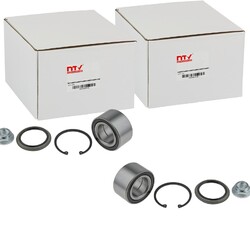 2X NTY RADLAGER SATZ HINTEN VORNE BEIDSEITIG PASSEND FÜR HYUNDAI COUPE TIBURON