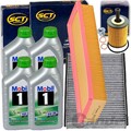 FILTERSET INSPEKTIONSKIT+MOBIL 1 5W30 ÖL passend für 1.1+1.4 CITROEN C2 JM C3 FC