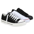 Herren Damen Sneaker Low Turnschuhe Schnürer Canvas Freizeitschuhe 834047 Schuhe