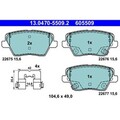 Bremsbelagsatz Scheibenbremse ATE 13.0470-5509.2 für Hyundai Kia I30 Ceed