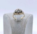 Ring Gold 585er mit  Brillanten 14 Karat Gelbgold Damenring mit 0,4ct Diamanten 