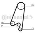 CONTINENTAL CTAM CT910WP1 WASSERPUMPE + ZAHNRIEMENSATZ FÜR CHEVROLET DAEWOO UZ-D