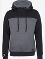 Cipo & Baxx Hoodie Kapuzenpullover Kapuzensweatshirt  Gr L Slim Fit Schwarz Grau