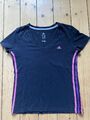 adidas T-Shirt Damen Shirt Kurzärmliges Oberteil Gr. M Baumwoll-Mix