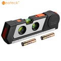 Neoteck 4in1 Laser Wasserwaage Bandmaß Laserwasserwaage Laser Level Lineal 17cm