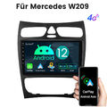Für Mercedes Benz C CLK Klasse W203 W209 Autoradio Android 12.0 GPS Navi 6+128GB