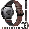 Leder Silikon Ersatz Armband Für Garmin Fenix 8 E 7/7X 6/6X Pro 5 5X Enduro 3 DE