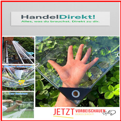 Wasserdichte PVC-Plane mit Ösen | Langlebig & Robust für Balkon
