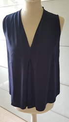 Tom Tailor Bluse ärmellos Gr 36 dunkelblau