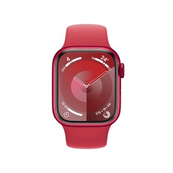 Apple Watch Series 9 (GPS + Cellular) 45mm Aluminiumgehäuse rot, Sportband rot