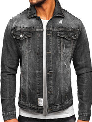 Jeansjacke Jacke Übergangsjacke Sweatjacke Men Motiv Classic Herren BOLF Casual