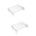  2 Pieces Monitorständer Büro Überwachen Sie Riser Schreibtisch-Monitor-Riser