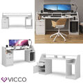 Schreibtisch Computertisch Bürotisch Home Joel Weiß Arbeitstisch PC Tisch Vicco