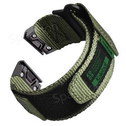 Quickfit Nylon Armband Ersatz Für Garmin Fenix 3 HR 5 5X Plus 6 6X 7 7X Epix Pro