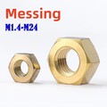 Messing Sechskant Muttern M1.4 M1.6 M2 M3 M4 M5 M6 M8 bis M24 Sicherungsmuttern