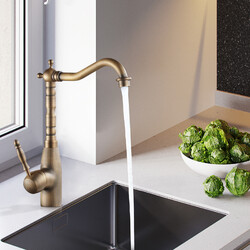 Wasserhahn Nostalgie Einhebel Waschbecken Retro Waschtischarmatur Mischbatterie